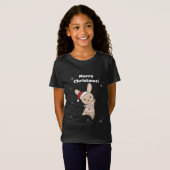 Bunny Merry Winter Animals Rabbits T-Shi T-shirt (Voorkant volledig)
