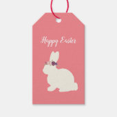 Bunny met Bloemen Hoofdband Schilderij Gift Label Cadeaulabel (Voorkant)