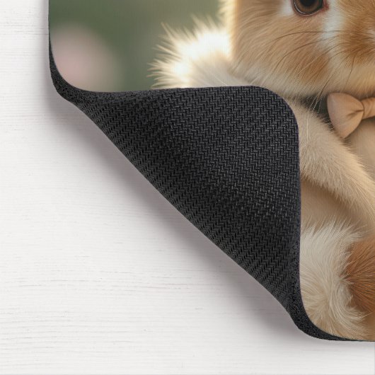 Bunny met bontjas muismat (Hoek)