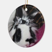 Bunny met Bow Ornament (Links)