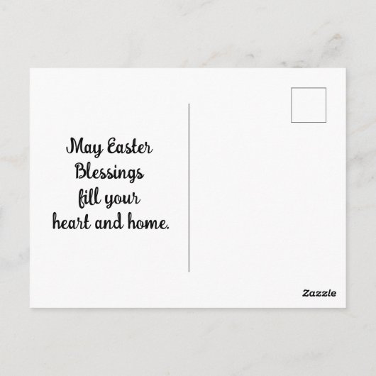 Bunny met Briefkaart (Achterkant)