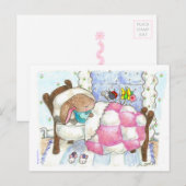 Bunny met Bugs ansichtkaart Briefkaart (Voorkant / Achterkant)