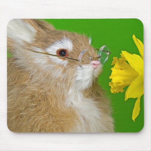 Bunny met Daffodil Muismat (Voorkant)