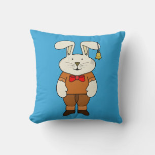 Bunny met een bel in zijn oor kussen