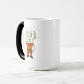 Bunny met een bel in zijn oor magische mok (Voorkant links)