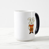 Bunny met een bel in zijn oor magische mok (Voorkant rechts)