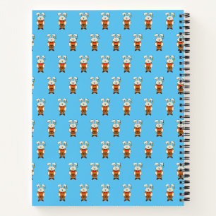 Bunny met een bel in zijn oor notitieboek