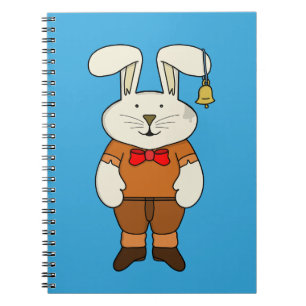 Bunny met een bel in zijn oor notitieboek