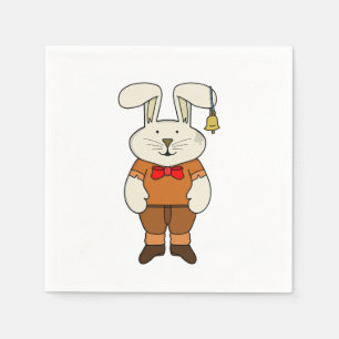 Bunny met een bel in zijn oor servet