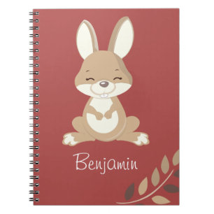 Bunny met een glimlach notitieboek