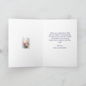 Bunny met een mand vol met paaseieren feestdagen kaart (Binnen)