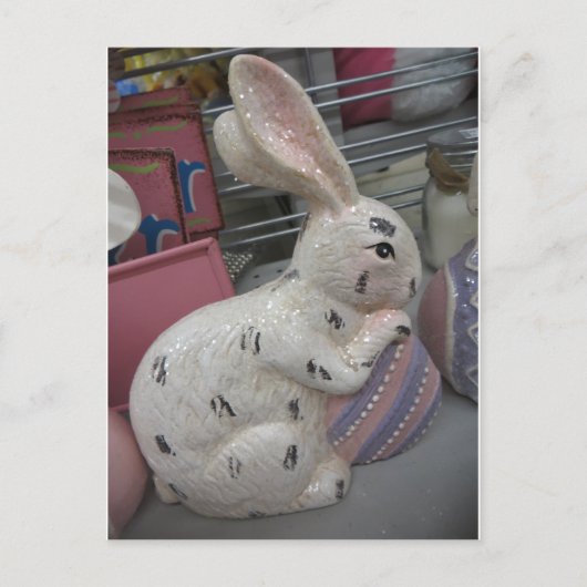 Bunny met eieren briefkaart (Voorkant)