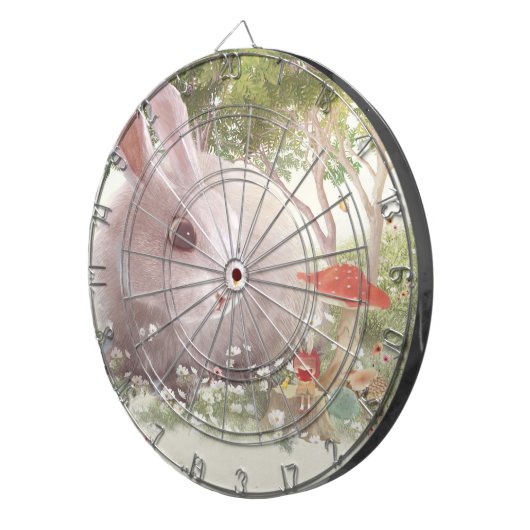 Bunny met Flowers Dartbord (Voorkant Rechts)