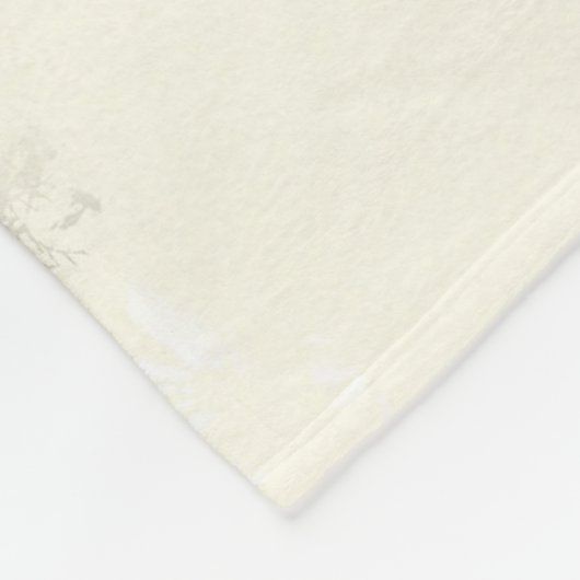 Bunny met Flowers Fleece Deken (Hoek)