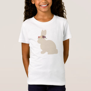 Bunny met Flowers Headband Painting T-shirt