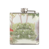 Bunny met Flowers Heupfles (Achterkant)