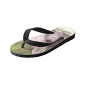 Bunny met Flowers Kinder Teenslippers (Schuin)