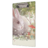 Bunny met Flowers Klembord (Links)
