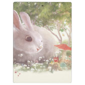 Bunny met Flowers Klembord (Achterkant)