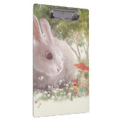 Bunny met Flowers Klembord (Rechts)