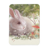 Bunny met Flowers Magneet (Verticaal)