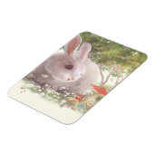 Bunny met Flowers Magneet (Linkerzijde)