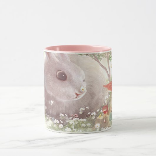 Bunny met Flowers Mok (Midden)