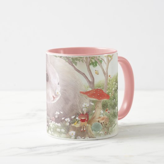 Bunny met Flowers Mok (Voorkant rechts)