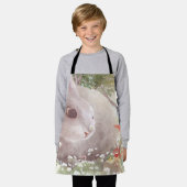 Bunny met Flowers Schort (Gedragen)