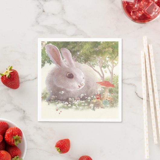 Bunny met Flowers Servet (Insitu)