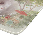 Bunny met Flowers Snijplank (Hoek)