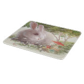 Bunny met Flowers Snijplank (Hoek)