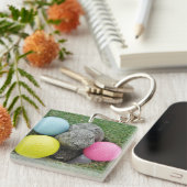 Bunny met gekleurde golfballen sleutelhanger (Voorkant Rechts)