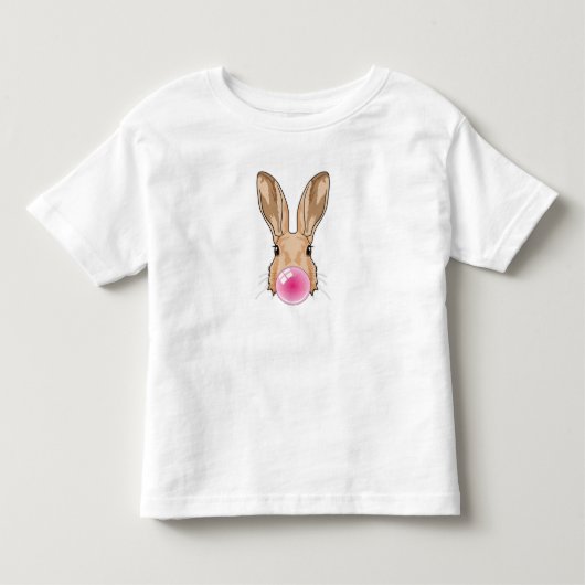 Bunny met kauwgom kinder shirts (Voorkant)