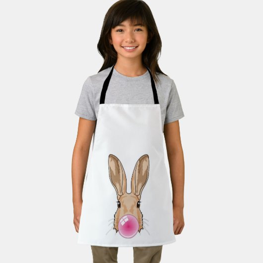 Bunny met kauwgom schort (Insitu)