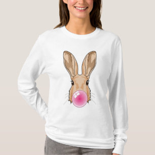 Bunny met kauwgom t-shirt