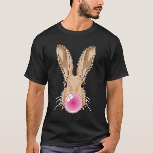 Bunny met kauwgom t-shirt (Voorkant)