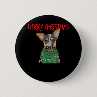 Bunny met kerstfeestzuster Kerstkonijnenkerstkerst Ronde Button 5,7 Cm