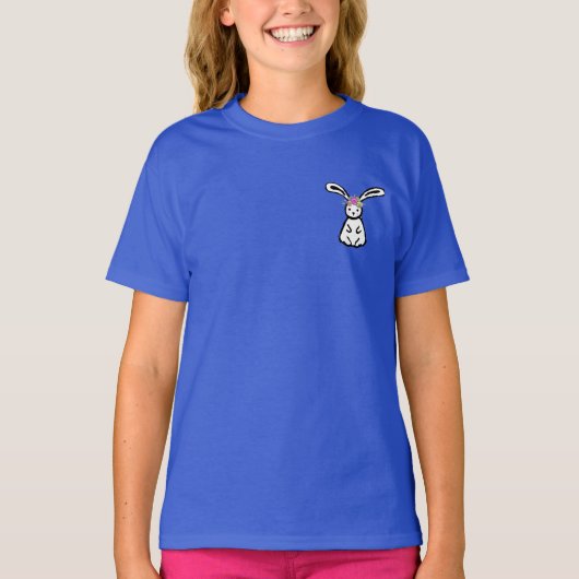 Bunny met kroon t-shirt (Voorkant)