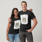 Bunny met luipbril paasdag t-shirt (Unisex)