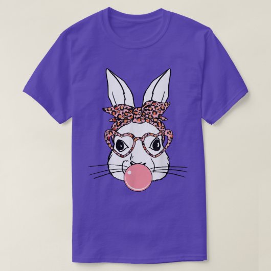 Bunny met luipbril, rooster t-shirt (Design voorkant)