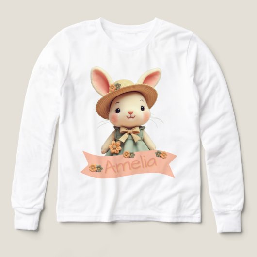 Bunny met naam typografie (Voorkant)