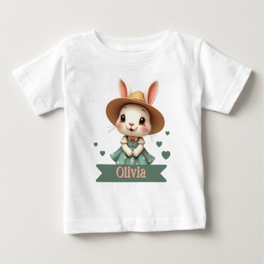 Bunny met naam typografie (Voorkant)