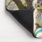 Bunny met paaseieren muismat (Hoek)