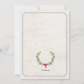 Bunny met Red Ribbon Pasen Kaart (Achterkant)