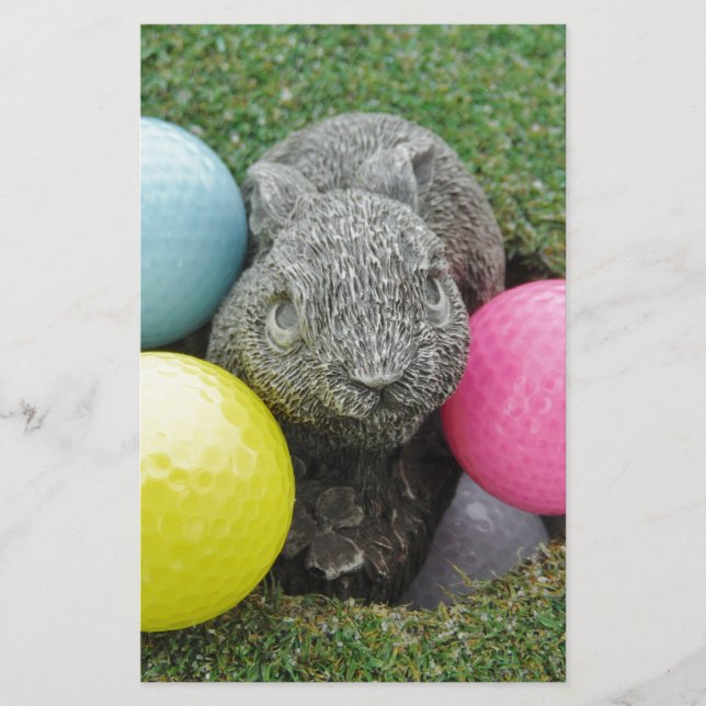 Bunny met roze blauw geel ei (Voorkant)