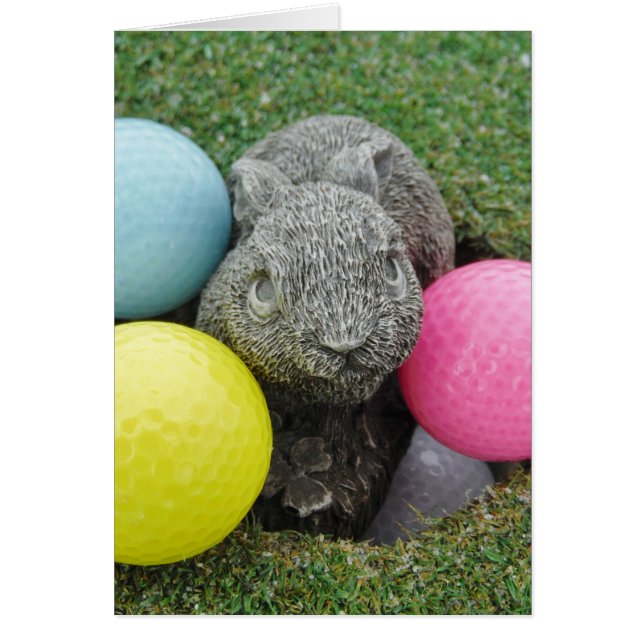Bunny met roze blauw geel ei (Voorkant)