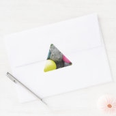 Bunny met roze blauw geel ei sticker (Envelop)