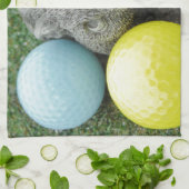 Bunny met roze blauw geel ei theedoek (Gevouwen)