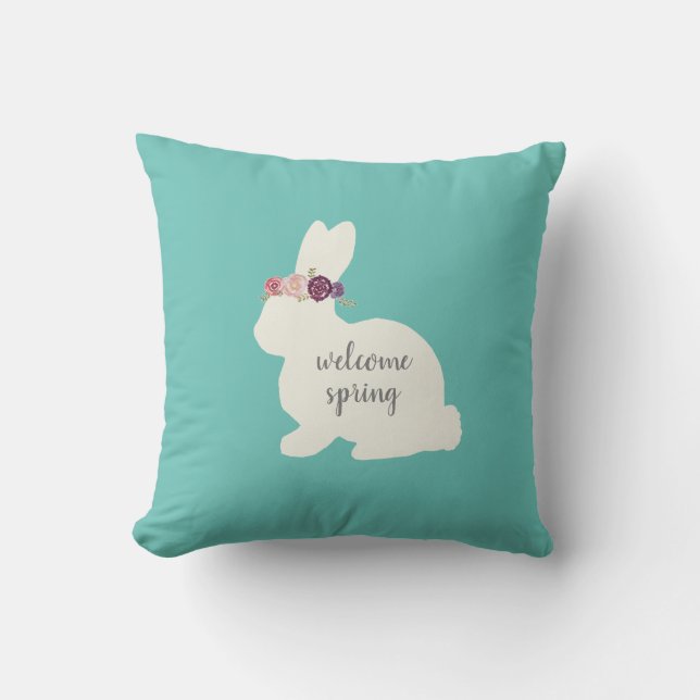 Bunny met Sierkussen voor het schilderen van bloem (Voorkant)